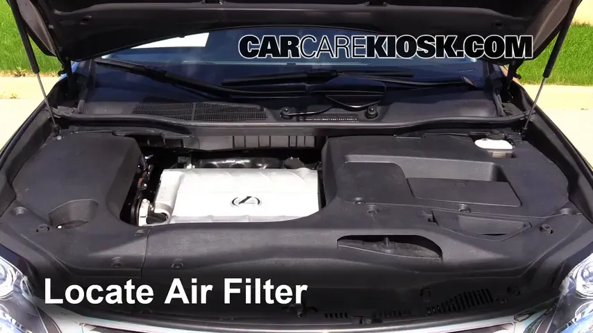 2014 Lexus RX350 3.5L V6 Filtre à air (moteur) Changement